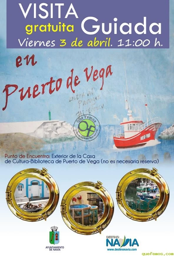 Visita guiada gratuita en Puerto de Vega: Semana Santa 2015