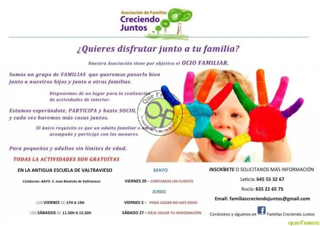 Actividades gratuitas para familias en Valtravieso: Creciendo Juntos