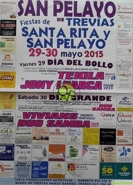 Fiestas de Santa Rita y San Pelayo 2015 en San Pelayo de Trevías