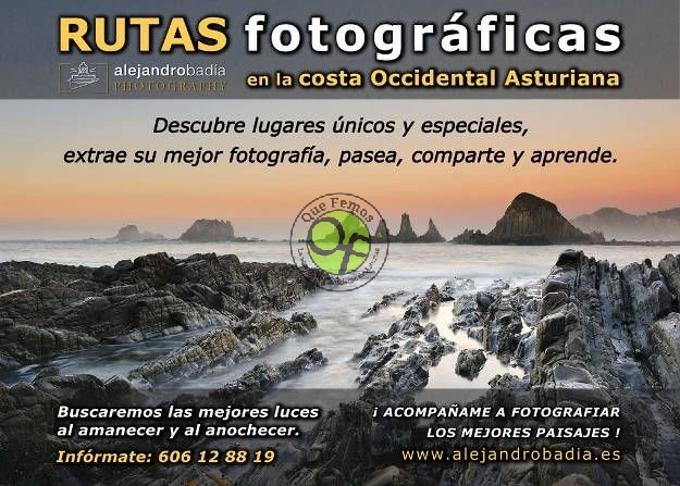 Rutas fotográficas en la costa occidental asturiana: taller de fotografía