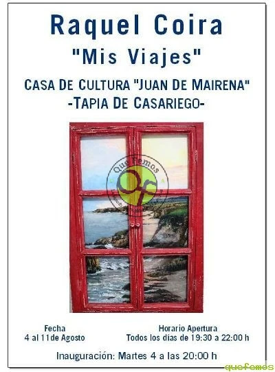 Exposición de Raquel Coira en Tapia de Casariego: Mis Viajes