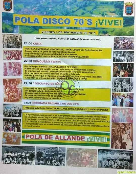 Fiesta Pola Disco 70's ¡Vive! en Pola de Allande