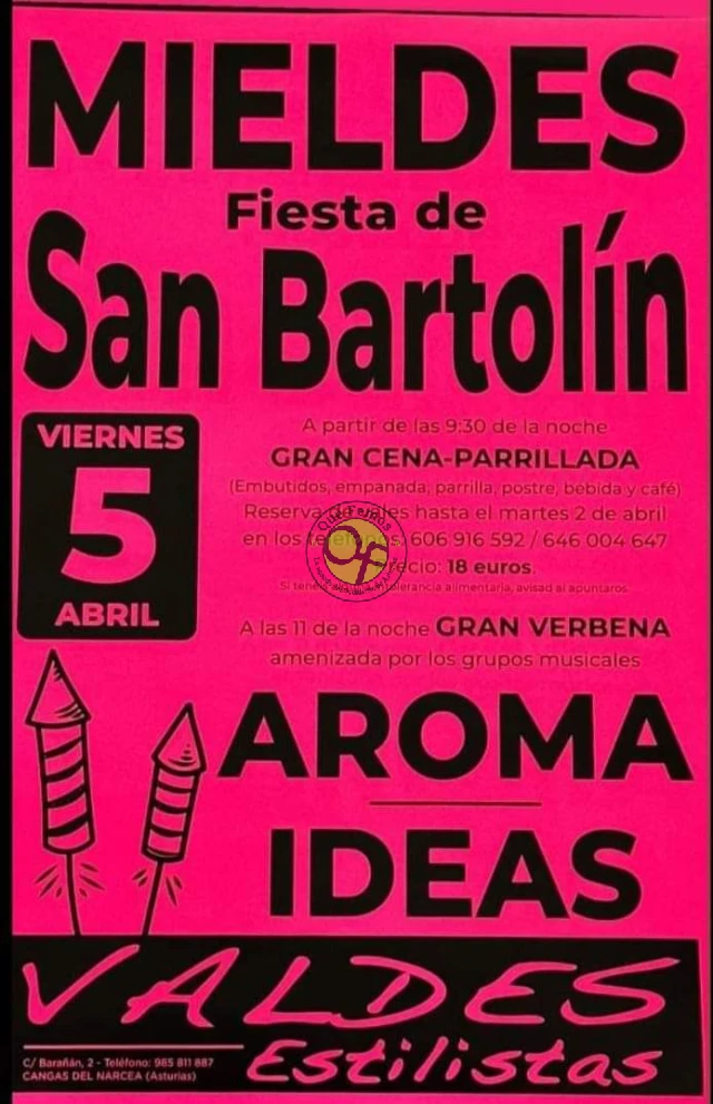 Fiesta de San Bartolín 2024 en Mieldes