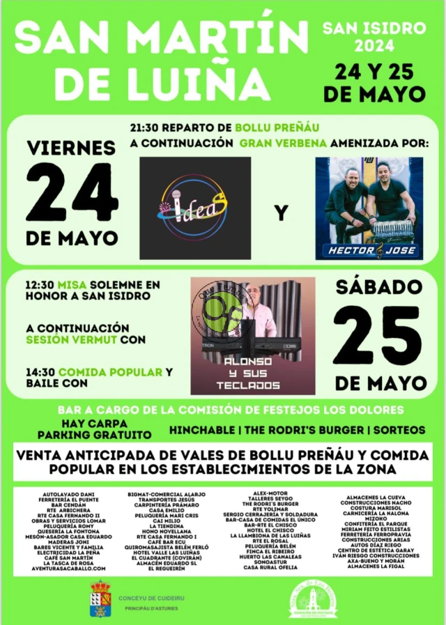 Fiestas de San Isidro 2024 en San Martín de Luiña