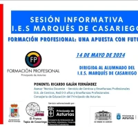 Sesión informativa en el IES Marqués de Casariego de Tapia: 