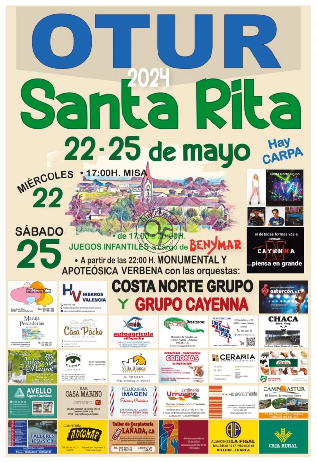 Fiestas de Santa Rita 2024 en Otur
