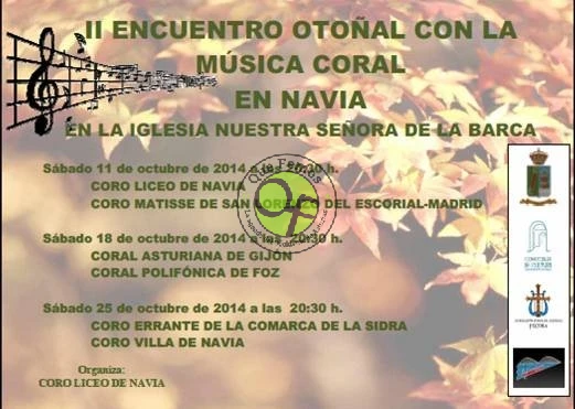 II Encuentro Otoñal con la Música Coral en Navia