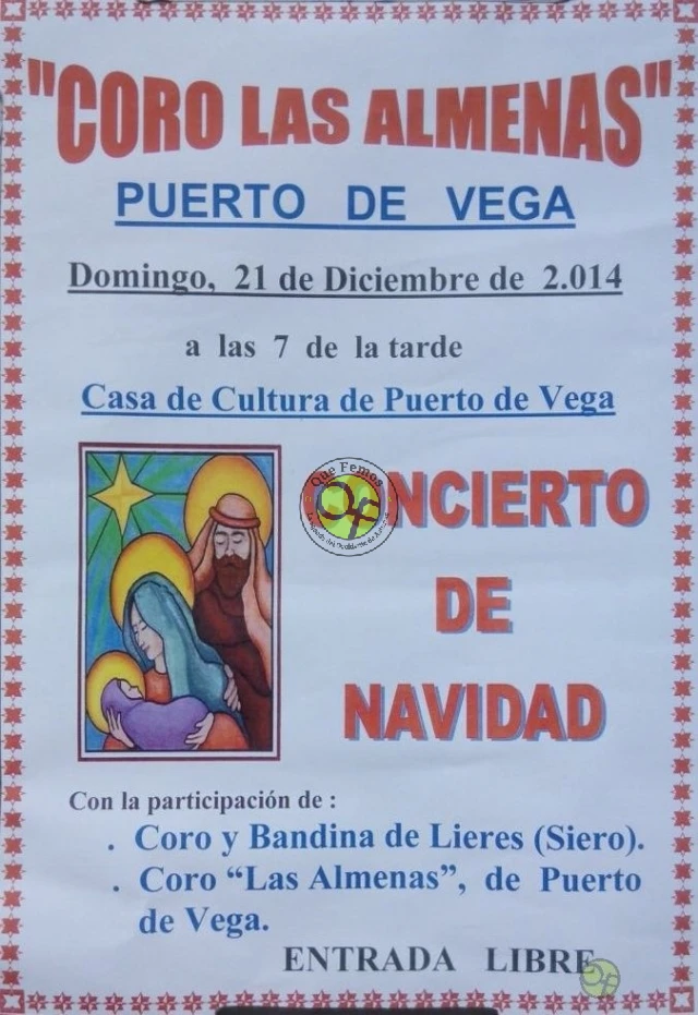 Concierto de Navidad 2014 del Coro Las Almenas de Puerto de Vega