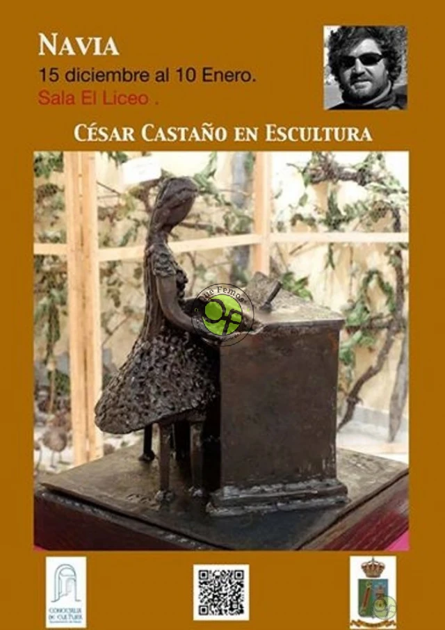 Exposición del escultor César Castaño en Navia