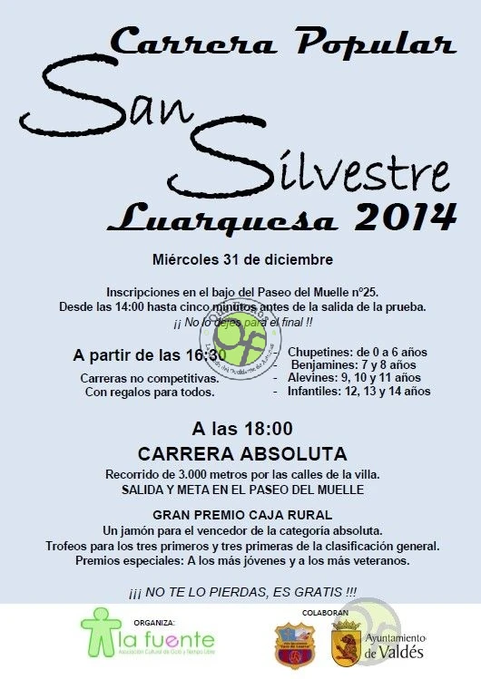 San Silvestre 2014 en Luarca