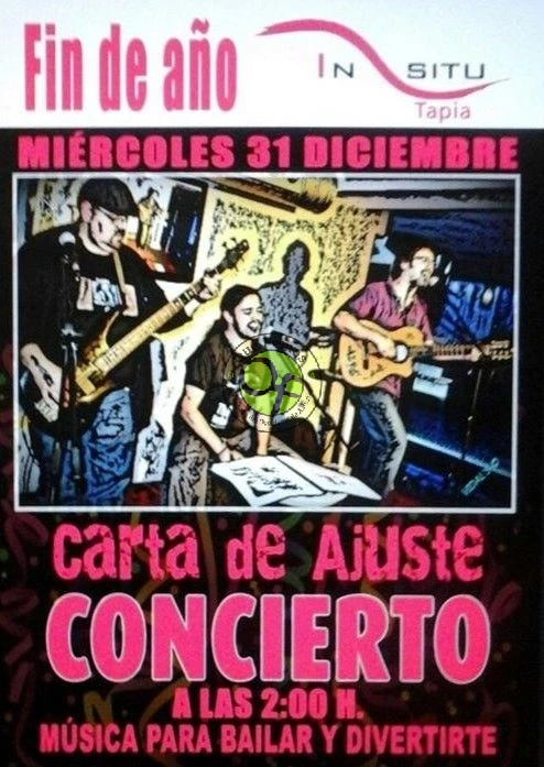 Concierto en el In Situ: Carta de Ajuste