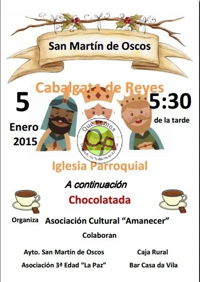Cabalgata de Reyes 2015 en San Martín de Oscos