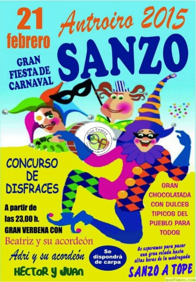 Antroiro 2015 en Sanzo