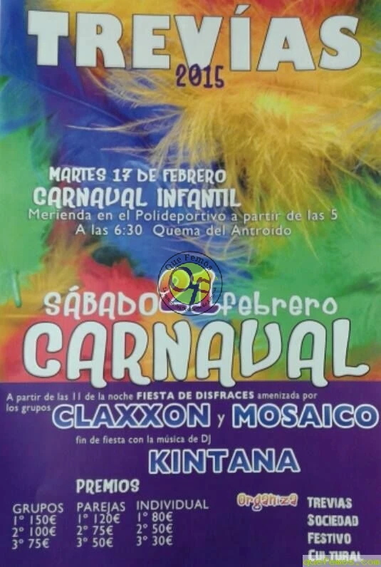 Carnaval 2015 infantil y adulto en Trevías