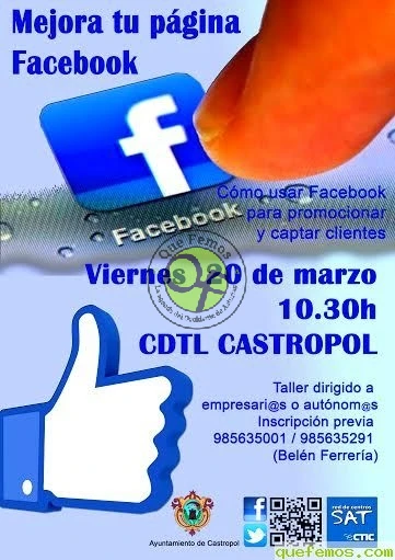 Taller sobre páginas en Facebook en el CDTL de Castropol