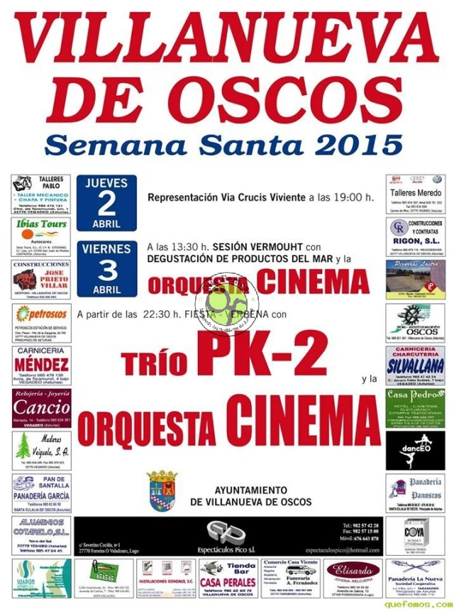 Semana Santa 2015 en Villanueva de Oscos