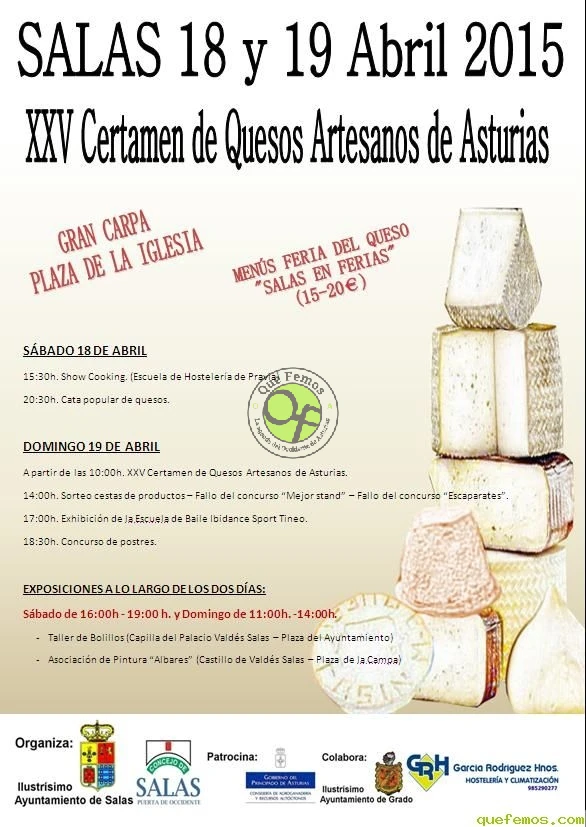 XXV Certamen de Quesos Artesanos de Asturias 2015 en Salas