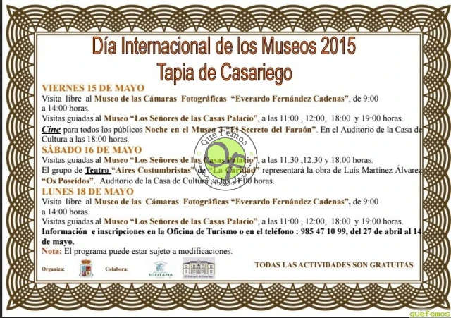 Día Internacional de los Museos 2015 en Tapia de Casariego