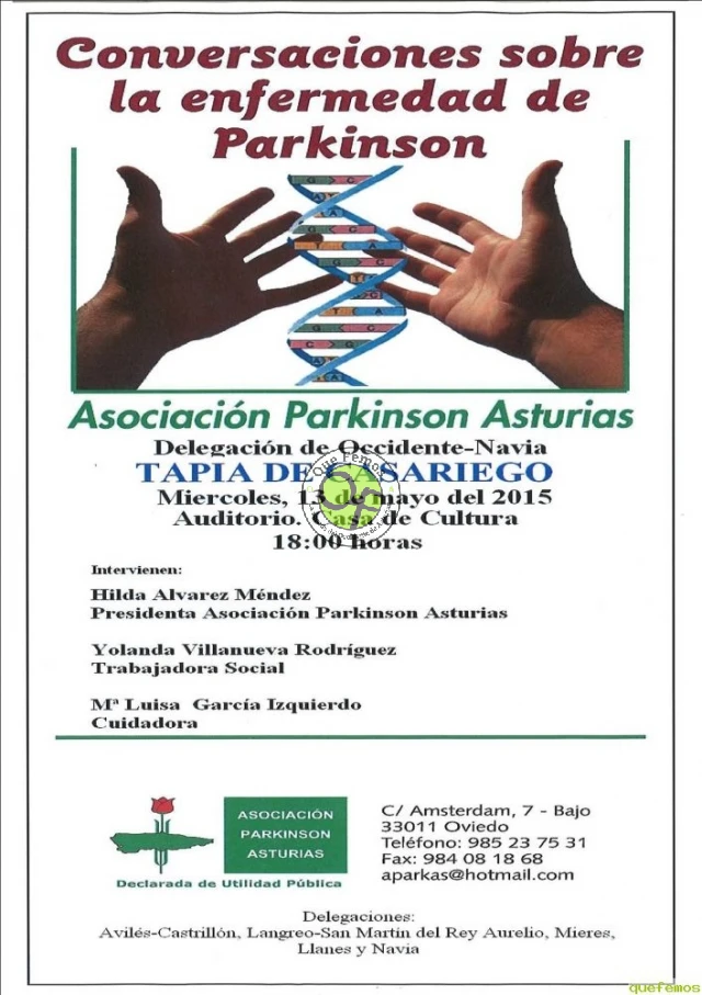 La Escuela de Salud de Tapia aborda el Parkinson