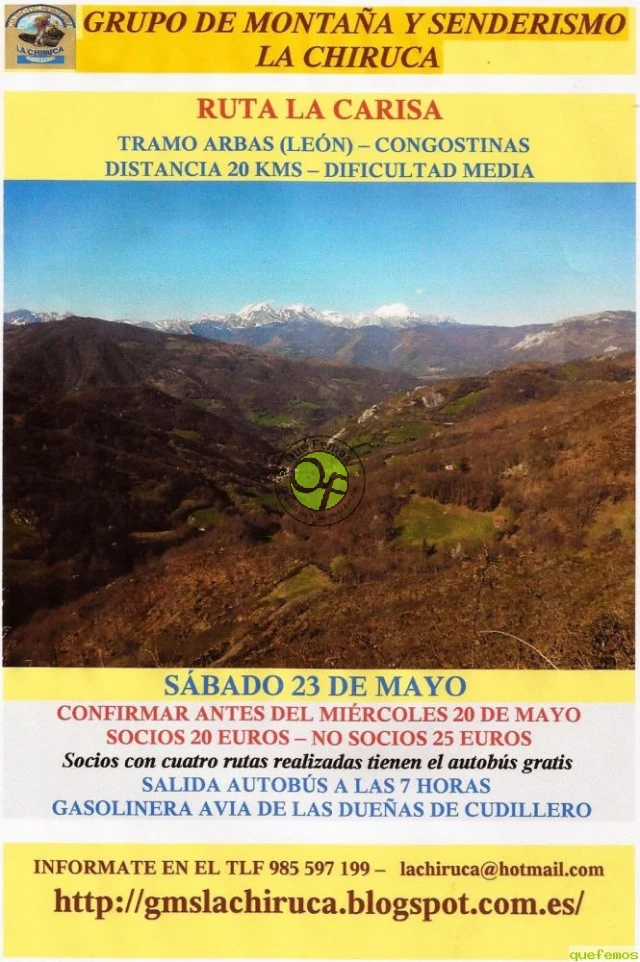 Grupo de Montaña La Chiruca: caminando por La Carisa