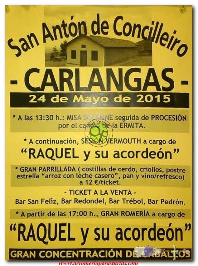 Fiesta de San Antón de Concilleiro 2015 en Carlangas