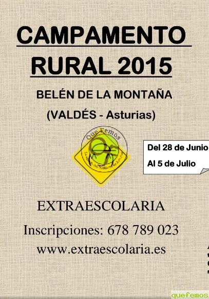 Campamento rural de verano en Belén de la Montaña: verano 2015