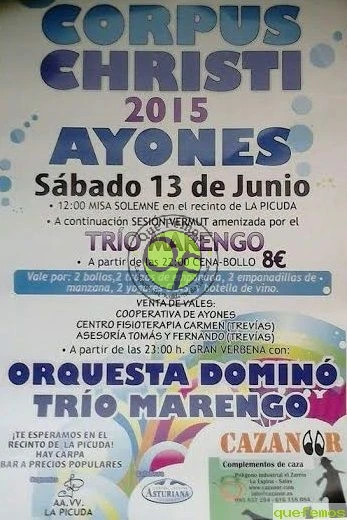 Corpus Christi 2015 en Ayones