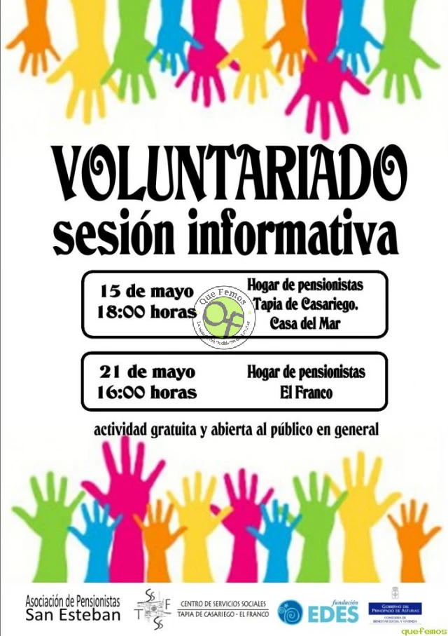 Sesión informativa sobre el voluntariado, en El Franco
