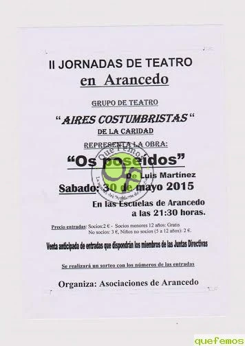 II Jornadas de Teatro en Arancedo 2015: 