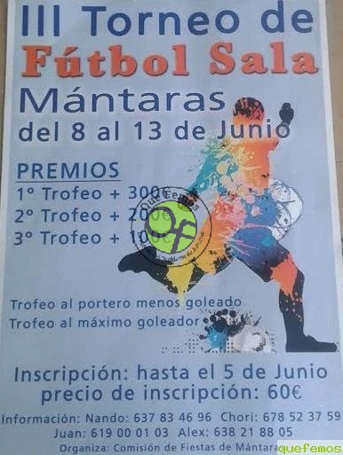 III Torneo de Fútbol Sala 2015 en Mántaras