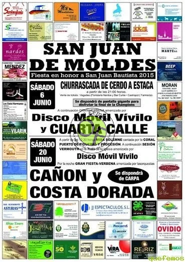 Fiestas de San Juan Bautista 2015 en San Juan de Moldes