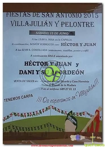 Fiestas de San Antonio 2015 en Villajulián y Pelontre