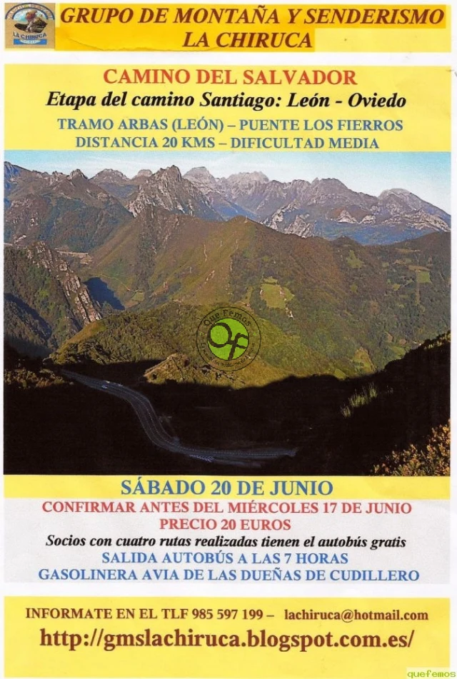 Grupo de Montaña La Chiruca: Arbas-Puente Los Fierros