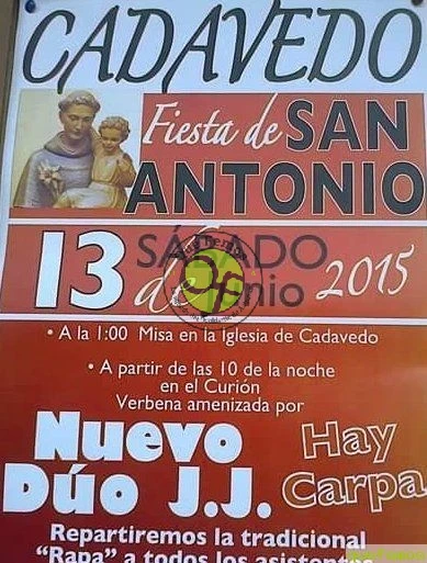 Fiestas de San Antonio 2015 en Cadavedo