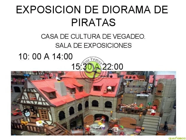 Exposición de Diorama de Piratas en Vegadeo
