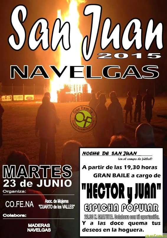 Noche de San Juan 2015 en Navelgas