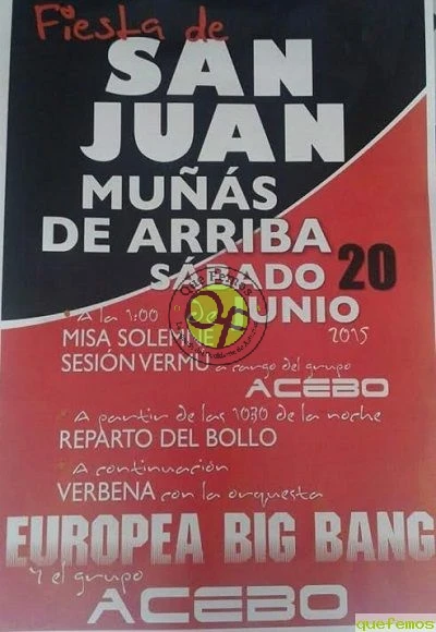 Fiesta de San Juan 2015 en Muñás de Arriba