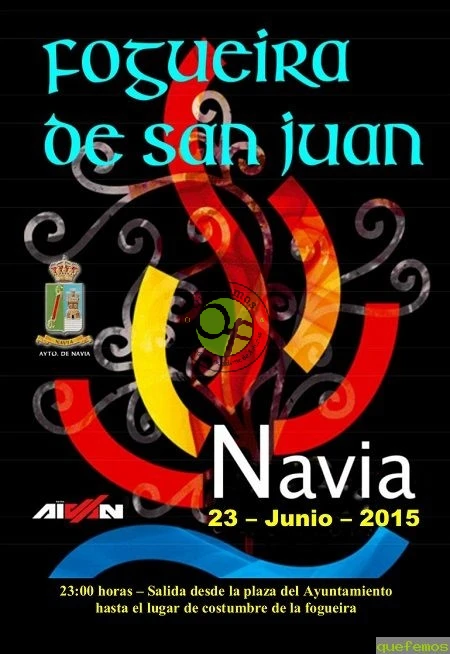Fogueira de San Juan 2015 en Navia