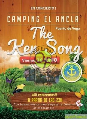 Concierto de The Ken Song en el camping de Puerto de Vega
