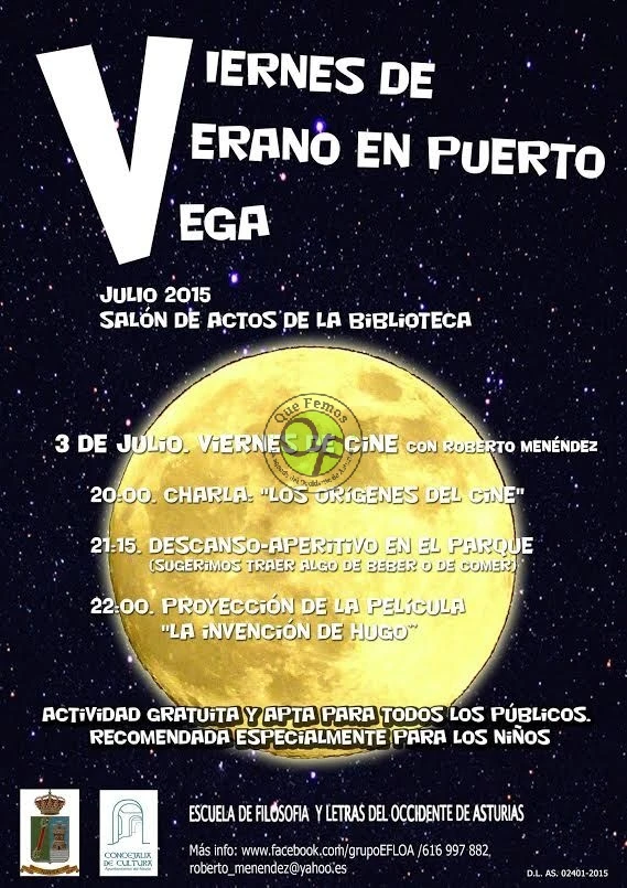 Viernes de Verano en Puerto de Vega: Viernes de Cine