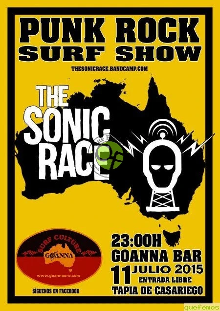 The Sonic Race en concierto en Goanna Bar de Tapia