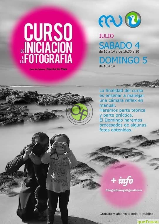 Curso de iniciación a la fotografía en Puerto de Vega