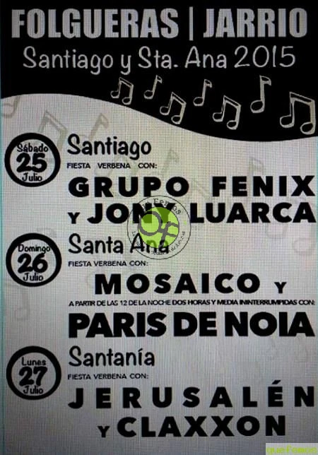Fiestas de Santiago y Santa Ana 2015 en Jarrio
