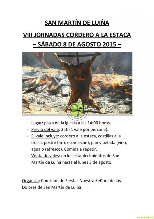 VIII Jornadas de cordero a la estaca 2015 en San Martín de Luiña