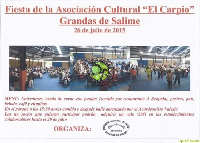 Fiesta de la Asociación Cultural El Carpio en Grandas 2015