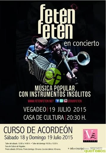 Fetén Fetén ofrece un concierto en Vegadeo