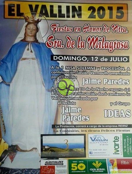 Fiestas de Nuestra Señora de la Milagrosa 2015 en El Vallín