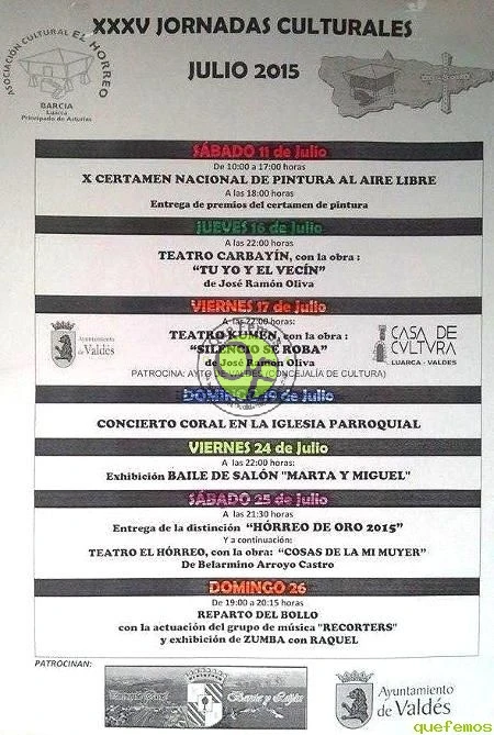 XXXV Jornadas Culturales de la Asociación Cultural El Hórreo de Barcia