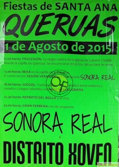 Fiestas de Santa Ana 2015 en Querúas