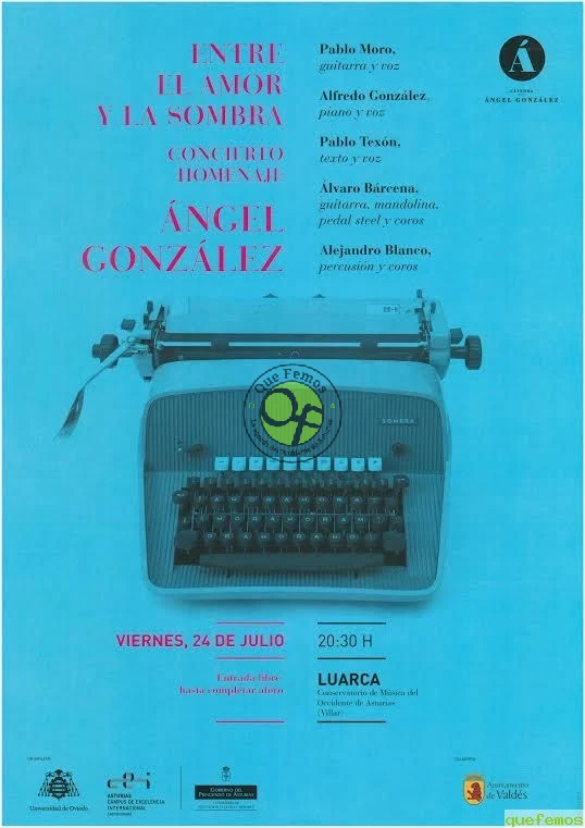 Concierto homenaje a Ángel González en el Conservatorio de Luarca